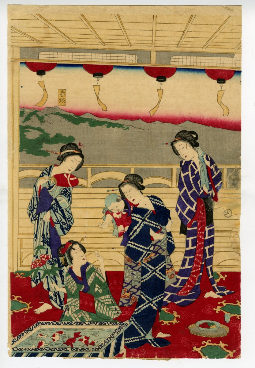 Chikanobu - Prosperity of Ikaho Hot Spring - Ukiyo-e - Ukiyoe 